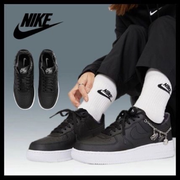Nike Shoes Rare Nike Air Force Charm Sneakers Black Size 85 Poshmark
